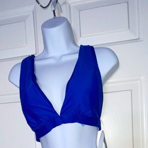 NWT Antonio Melani Brilliant Blue Halter Bikini Size 12